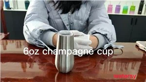 Чаше од нерђајућег челика са дуплим зидом од 6 оз